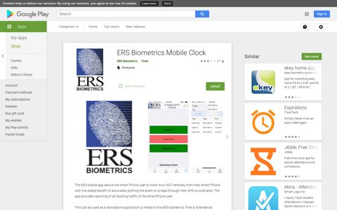 ERS Biometrics Mobile Clock - Apps on Google Play