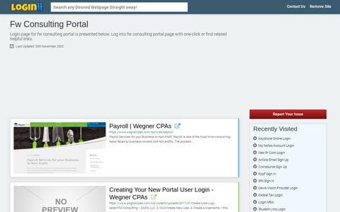 Fw Consulting Portal - Loginii.com
