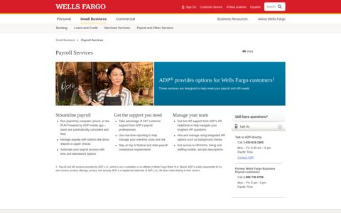 Payroll Services | Small Business | Wells Fargo
