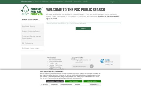 FSC Public Search