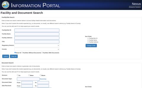 Electronic Document Search Portal