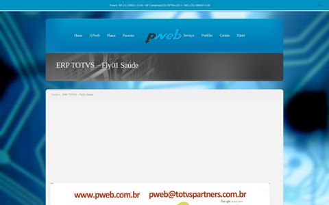 ERP TOTVS – Fly01 Saúde | Pweb Design & Solution
