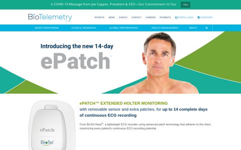 14-day ePatch – BioTelemetry, Inc.
