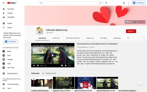 Intimate Matrimony - YouTube