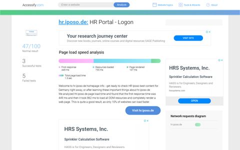 Access hr.iposo.de. HR Portal - Logon