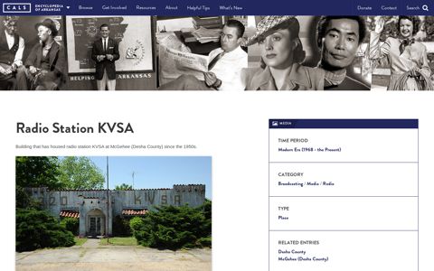Radio Station KVSA - Encyclopedia of Arkansas