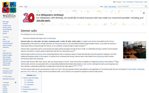 Internet radio - Wikipedia