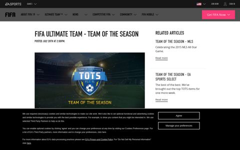FIFA Ultimate Team - Team of the Season