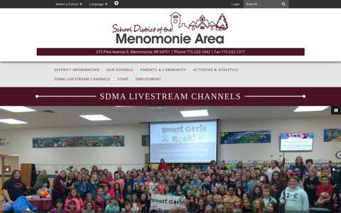 School District of the Menomonie Area: Home