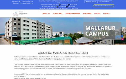 About JGS Mallapur (ICSE/ ISC/ IBDP) - Johnson Grammar ...