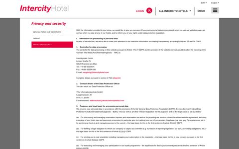 Privacy | intercityhotel.com
