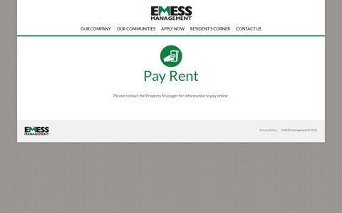 Pay Rent - EMESS Management