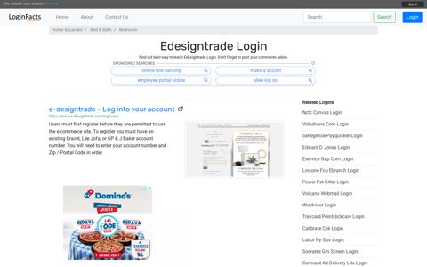 Edesigntrade - e-designtrade - Log into your account