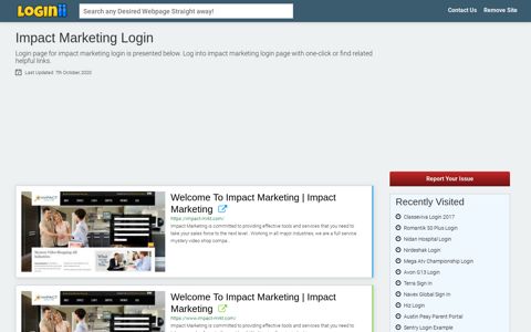 Impact Marketing Login - Loginii.com