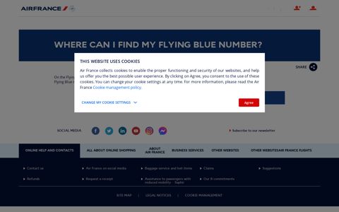 Where can I find my Flying Blue number? - FAQ - Air France