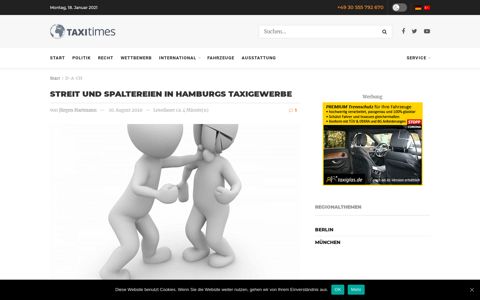 Streit und Spaltereien in Hamburgs Taxigewerbe - Taxi Times