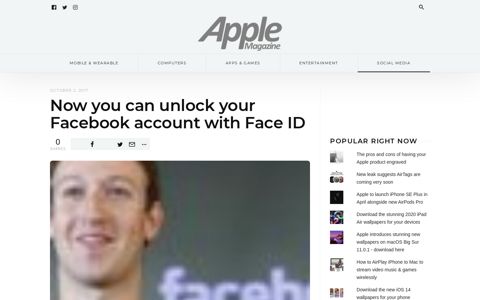 Now you can unlock your Facebook account with Face ID ...