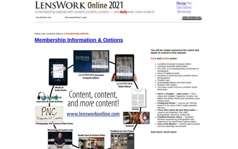 LensWork Online - Home Page