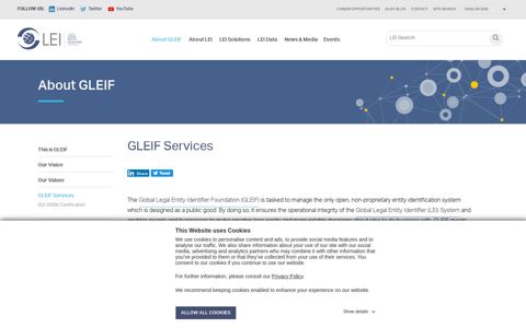 GLEIF Services – About GLEIF – GLEIF