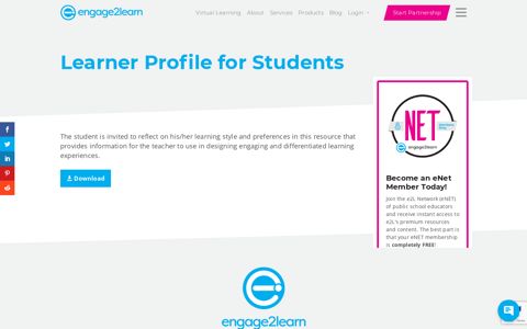 Learner Profile for Students | engage2learn