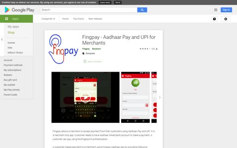 Fingpay - Aadhaar Pay and UPI for Merchants - Apps on ...
