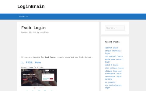 fscb login - LoginBrain