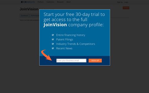 JoinVision Jobs - CB Insights