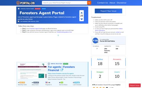 Foresters Agent Portal