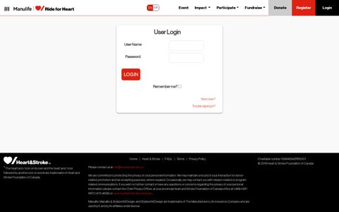 Login - Heart and Stroke Foundation of Canada