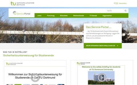 ServicePortal - TU Dortmund