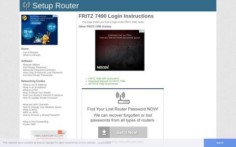 How to Login to the FRITZ 7490 - SetupRouter