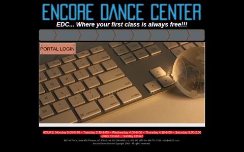 portal login | ENCORE DANCE CENTER
