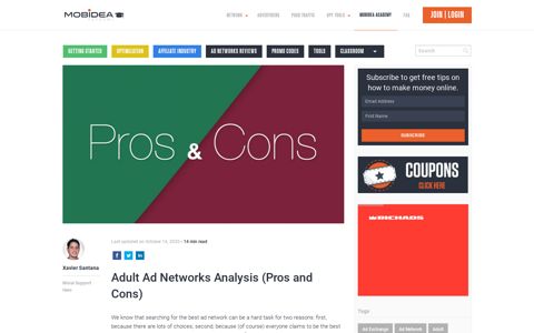 Adult Ad Network Analysis (2020) - Pros & Cons - Mobidea