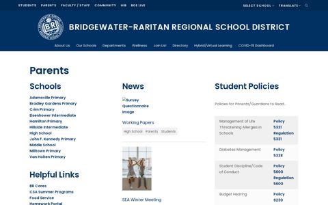 Parents - Bridgewater-Raritan Regional School District