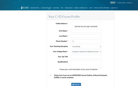 Register - C-ID