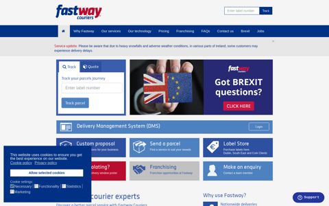 Fastway Couriers - Home