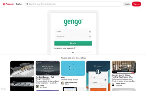 Login from gengo › PatternTap | Library, Login, Email password