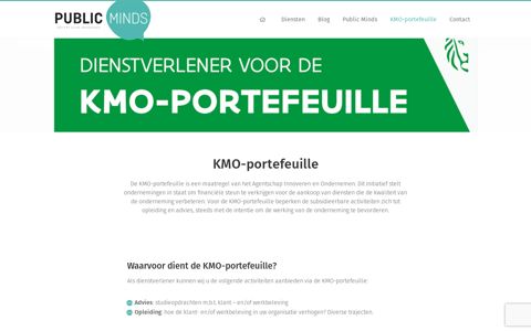 KMO-portefeuille | Public Minds