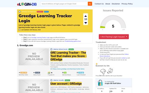 Greedge Learning Tracker Login
