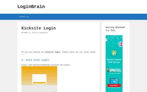 Kicksite - Kick Site Login - LoginBrain