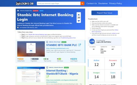 Stanbic Ibtc Internet Banking Login - Logins-DB