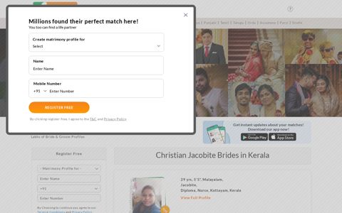 Christian Jacobite Matrimony in Kerala - Find lakhs of Kerala ...
