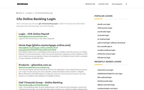 Gfa Online Banking Login ❤️ One Click Access - iLoveLogin