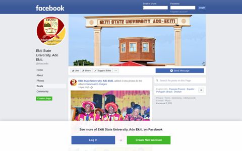 Ekiti State University, Ado Ekiti. - Posts | Facebook