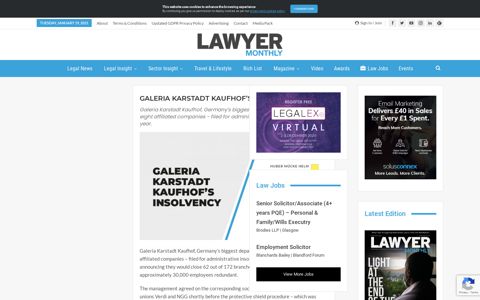 Galeria Karstadt Kaufhof's Insolvency - Lawyer Monthly