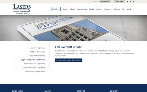 Login to Employer Self-Service – LASERS