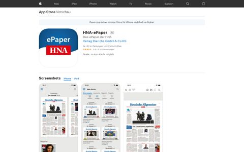 ‎HNA-ePaper im App Store