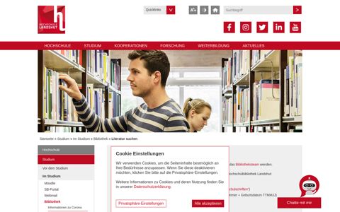 Literatur suchen: Hochschule Landshut