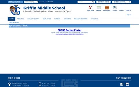 NEW 'FOCUS Parent Portal' - Leon County Schools