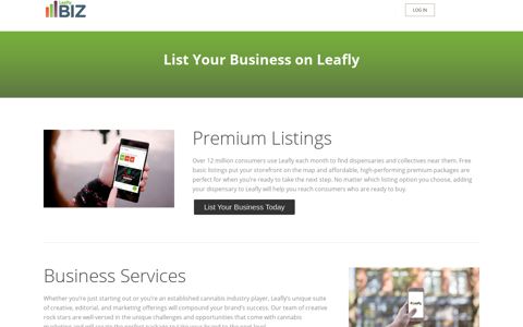 Online Dispensary Listings & Marketing | Leafly Biz